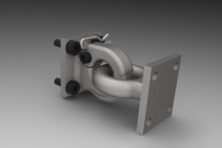 Aazon.co: Racewill 4-Bolt Pintle Hitch Lunette Ring, I.D. 3 Inch